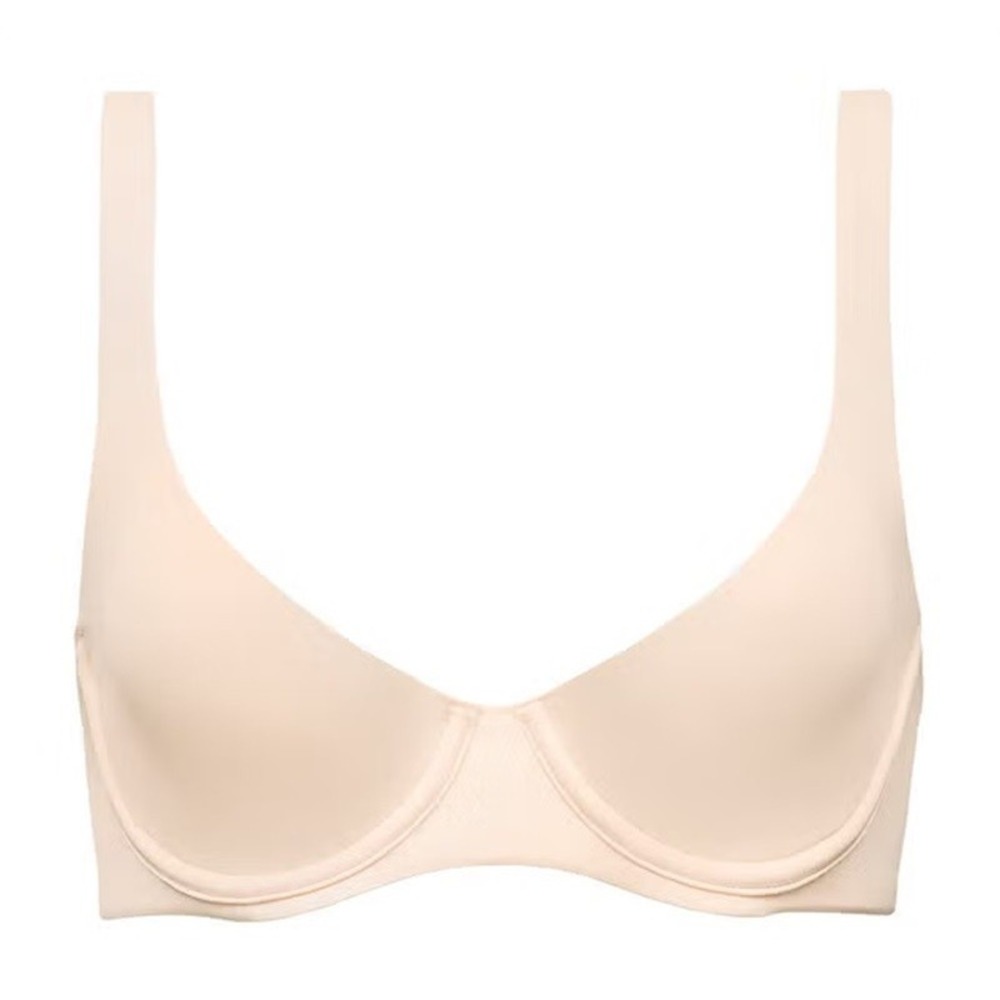 NWOT CUUP 30D The Scoop Ivory Microfiber Underwire Bra 131950